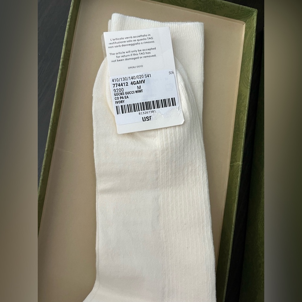 GUCCI Logo-Jacquard Ribbed Socks - Picture 5 of 6